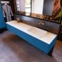 Mondiaz ERIN 200cm badmeubelset onderkast kleur Jeans met 2 lades Wastafel RIDGE rechts zonder kraangaten kleur Talc ERIN10404 - Thumbnail 2