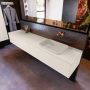 Mondiaz ERIN 200cm badmeubelset onderkast kleur Linen met 2 lades Wastafel RIDGE rechts zonder kraangaten kleur Linen ERIN12342 - Thumbnail 2