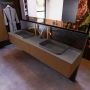 Mondiaz ERIN 200cm badmeubelset onderkast kleur Rust met 2 lades Wastafel RIDGE dubbel 2 kraangaten kleur Dark grey ERIN11836 - Thumbnail 3