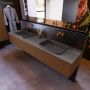 Mondiaz ERIN 200cm badmeubelset onderkast kleur Rust met 2 lades Wastafel RIDGE dubbel zonder kraangaten kleur Dark grey ERIN11833 - Thumbnail 2
