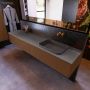 Mondiaz ERIN 200cm badmeubelset onderkast kleur Rust met 2 lades Wastafel RIDGE rechts zonder kraangaten kleur Dark grey ERIN11832 - Thumbnail 2