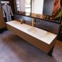 Mondiaz ERIN 200cm badmeubelset onderkast kleur Rust met 2 lades Wastafel RIDGE rechts 1 kraangat kleur Talc ERIN10339 - Thumbnail 3