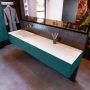 Mondiaz ERIN 200cm badmeubelset onderkast kleur Smag met 2 lades Wastafel RIDGE links zonder kraangaten kleur Talc ERIN10471 - Thumbnail 2