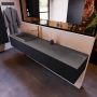 Mondiaz ERIN 200cm badmeubelset onderkast kleur Urban met 2 lades Wastafel RIDGE links 1 kraangat kleur Dark grey ERIN11562 - Thumbnail 2