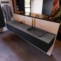 Mondiaz ERIN 200cm badmeubelset onderkast kleur Urban met 2 lades Wastafel RIDGE rechts 1 kraangat kleur Dark grey ERIN11563 - Thumbnail 2