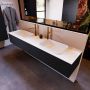Mondiaz ERIN 200cm badmeubelset onderkast kleur Urban met 2 lades Wastafel RIDGE dubbel 2 kraangaten kleur Talc ERIN10068 - Thumbnail 2