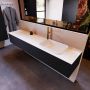 Mondiaz ERIN 200cm badmeubelset onderkast kleur Urban met 2 lades Wastafel RIDGE rechts 1 kraangat kleur Talc ERIN10067 - Thumbnail 2