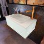 Mondiaz ERIN 80cm badmeubelset onderkast kleur Greey met 1 lade Wastafel RIDGE midden 1 kraangat kleur Linen ERIN12348 - Thumbnail 2