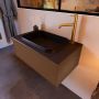 Mondiaz ERIN 80cm badmeubelset onderkast kleur Rust met 1 lade Wastafel RIDGE midden 1 kraangat kleur Urban ERIN11056 - Thumbnail 3