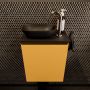 Mondiaz Fowy toiletmeubel 40x50x23cm ocher mat 1 kraangat wasbak: links 1 deur solid surface met blad MDF kleur wasbak: zwart FOWY59001ocherurban - Thumbnail 2