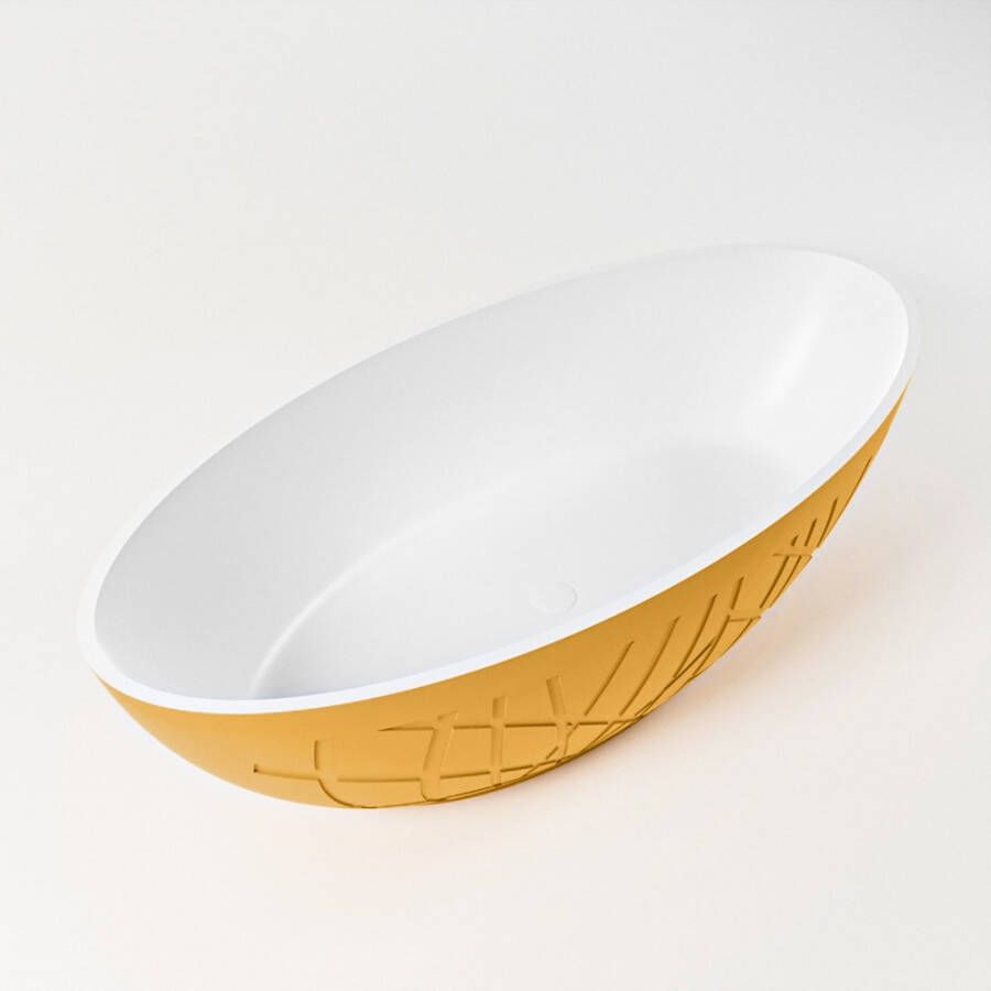 Mondiaz Holm vrijstaand bad 180x85cm kleur ocher talc