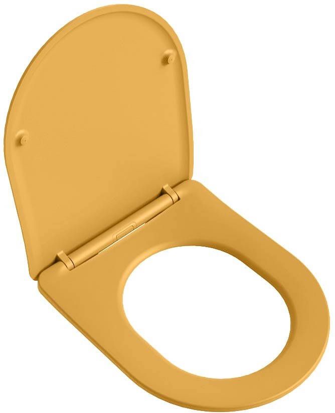 Mondiaz Lavie toiletzitting met softclose en quick release ocher