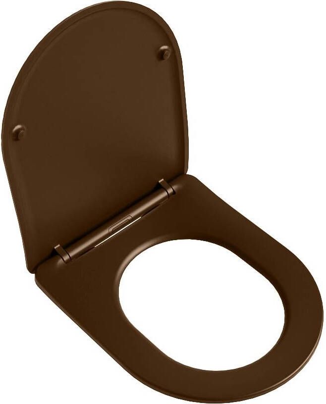 Mondiaz Lavie toiletzitting met softclose en quick release rust