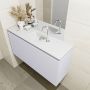 Mondiaz OLAN Toiletmeubel 100x30x40cm met 1 kraangaten 1 lades cale mat Wastafel Lex midden Solid Surface Wit FK75342654 - Thumbnail 3