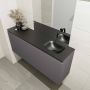 Mondiaz OLAN Toiletmeubel 120x30x40cm met 0 kraangaten 1 lades dark grey mat Wastafel Lex rechts Solid Surface Zwart FK75342839 - Thumbnail 3