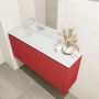 Mondiaz OLAN Toiletmeubel 120x30x40cm met 0 kraangaten 1 lades fire mat Wastafel Lex links Solid Surface Wit FK75342605 - Thumbnail 3