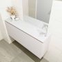 Mondiaz OLAN Toiletmeubel 120x30x40cm met 1 kraangaten 1 lades linen mat Wastafel Lex rechts Solid Surface Wit FK75342635 - Thumbnail 3