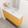 Mondiaz OLAN Toiletmeubel 120x30x40cm met 1 kraangaten 1 lades ocher mat Wastafel Lex midden Solid Surface Wit FK75342573 - Thumbnail 3