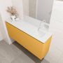 Mondiaz OLAN Toiletmeubel 120x30x40cm met 0 kraangaten 1 lades ocher mat Wastafel Lex rechts Solid Surface Wit FK75342578 - Thumbnail 3