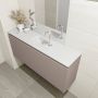 Mondiaz OLAN Toiletmeubel 120x30x40cm met 1 kraangaten 1 lades smoke mat Wastafel Lex midden Solid Surface Wit FK75342515 - Thumbnail 3