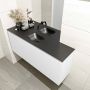Mondiaz OLAN Toiletmeubel 120x30x40cm met 0 kraangaten 1 lades talc mat Wastafel Lex midden Solid Surface Zwart FK75342777 - Thumbnail 3