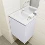 Mondiaz OLAN Toiletmeubel 40x30x40cm met 0 kraangaten 1 lades cale mat Wastafel Lex links Solid Surface Wit FK75342639 - Thumbnail 3