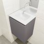 Mondiaz OLAN Toiletmeubel 40x30x40cm met 0 kraangaten 1 lades dark grey mat Wastafel Lex midden Solid Surface Wit FK75342463 - Thumbnail 3