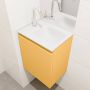 Mondiaz OLAN Toiletmeubel 40x30x40cm met 1 kraangaten 1 lades ocher mat Wastafel Lex rechts Solid Surface Wit FK75342553 - Thumbnail 3