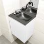 Mondiaz OLAN Toiletmeubel 40x30x40cm met 0 kraangaten 1 lades talc mat Wastafel Lex rechts Solid Surface Zwart FK75342757 - Thumbnail 3