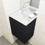 Mondiaz OLAN Toiletmeubel 40x30x40cm met 0 kraangaten 1 lades urban mat Wastafel Lex links Solid Surface Wit FK75342436 - Thumbnail 3
