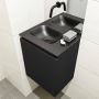 Mondiaz OLAN Toiletmeubel 40x30x40cm met 0 kraangaten 1 lades urban mat Wastafel Lex links Solid Surface Zwart FK75342784 - Thumbnail 3