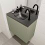 Mondiaz OLAN Toiletmeubel 60x30x40cm met 1 kraangaten 1 lades army mat Wastafel Lex midden Solid Surface Zwart FK75342874 - Thumbnail 3