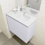 Mondiaz OLAN Toiletmeubel 60x30x40cm met 0 kraangaten 1 lades cale mat Wastafel Lex rechts Solid Surface Wit FK75342647 - Thumbnail 3