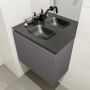Mondiaz OLAN Toiletmeubel 60x30x40cm met 0 kraangaten 1 lades dark grey mat Wastafel Lex midden Solid Surface Zwart FK75342817 - Thumbnail 3