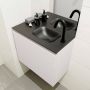Mondiaz OLAN Toiletmeubel 60x30x40cm met 1 kraangaten 1 lades linen mat Wastafel Lex rechts Solid Surface Zwart FK75342965 - Thumbnail 3
