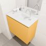 Mondiaz OLAN Toiletmeubel 60x30x40cm met 1 kraangaten 1 lades ocher mat Wastafel Lex midden Solid Surface Wit FK75342555 - Thumbnail 3
