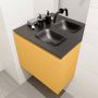 Mondiaz OLAN Toiletmeubel 60x30x40cm met 0 kraangaten 1 lades ocher mat Wastafel Lex rechts Solid Surface Zwart FK75342908 - Thumbnail 3