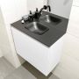 Mondiaz OLAN Toiletmeubel 60x30x40cm met 0 kraangaten 1 lades talc mat Wastafel Lex midden Solid Surface Zwart FK75342759 - Thumbnail 3