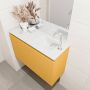 Mondiaz OLAN Toiletmeubel 80x30x40cm met 1 kraangaten 1 lades ocher mat Wastafel Lex rechts Solid Surface Wit FK75342565 - Thumbnail 3