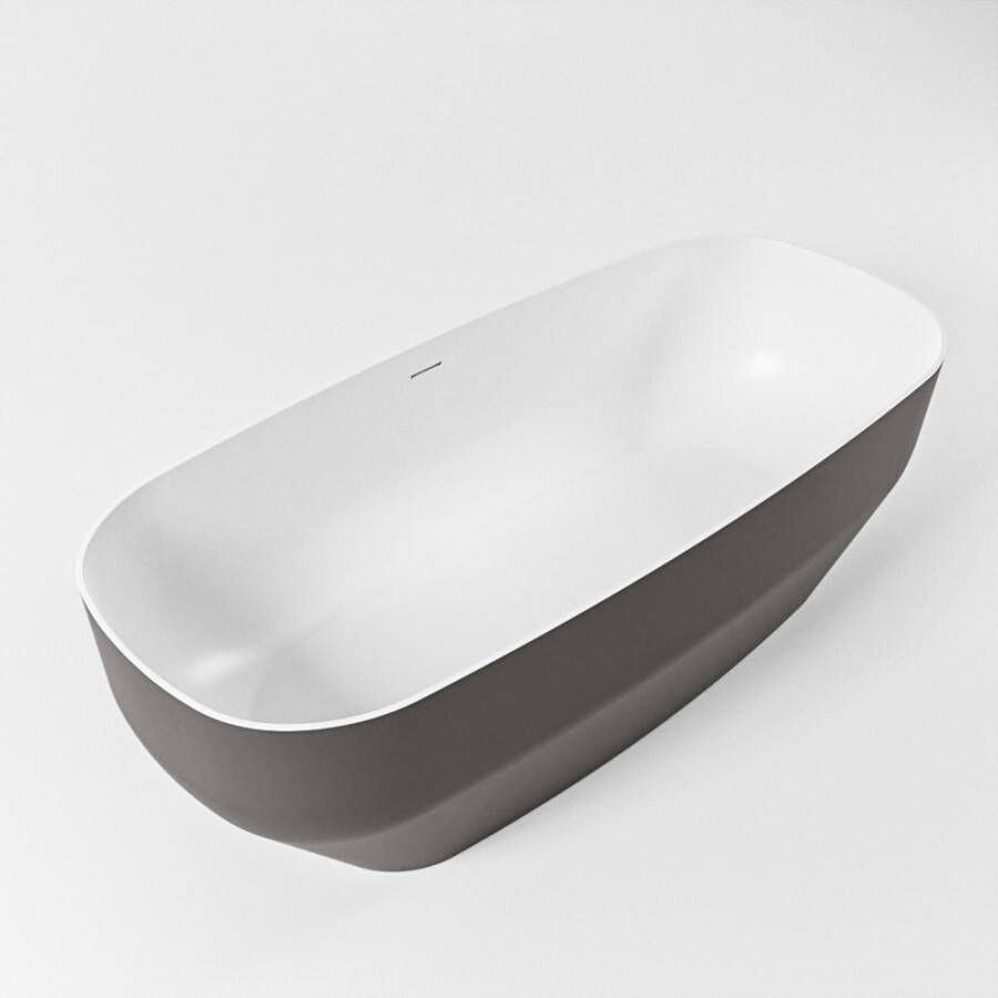 Mondiaz Stone vrijstaand bad 170x75cm kleur dark grey talc