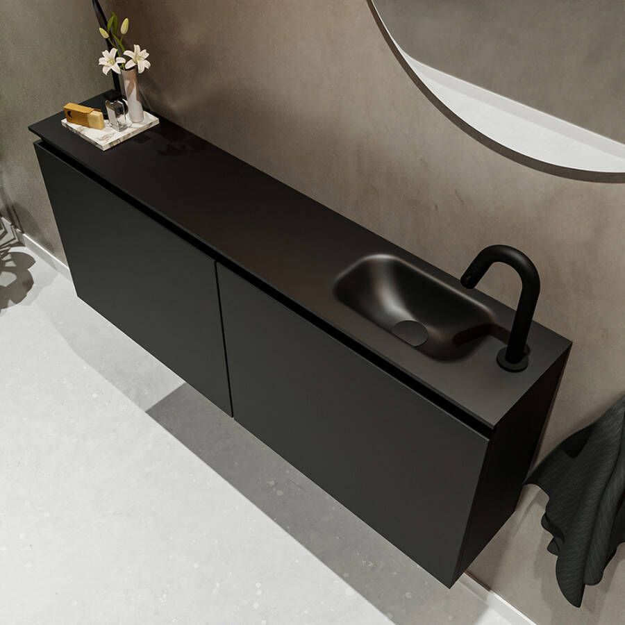 Mondiaz Ture 120cm toiletmeubel urban met wastafel urban rechts 1 kraangat