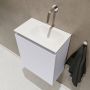 Mondiaz TURE Toiletmeubel 40x23x50cm met 0 kraangaten 1 deuren cale mat Wastafel Eden rechts Solid Surface Wit FK75341246 - Thumbnail 3
