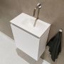 Mondiaz TURE Toiletmeubel 40x23x50cm met 0 kraangaten 1 deuren talc mat Wastafel Eden rechts Solid Surface Wit FK75341006 - Thumbnail 3