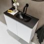 Mondiaz TURE Toiletmeubel 60x23x50cm met 0 kraangaten 2 deuren talc mat Wastafel Eden rechts Solid Surface Zwart FK75341371 - Thumbnail 3