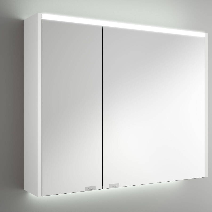 Muebles Ally spiegelkast met verlichting bovenkant 83x66cm wit