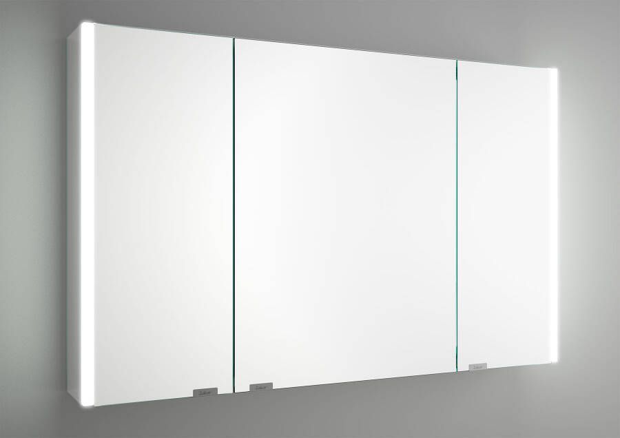 Muebles Ally spiegelkast met verlichting zijkant 103x65cm wit
