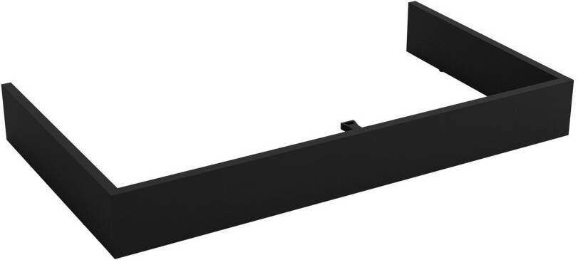 Muebles plint voor badkamermeubel 100cm zwart mat