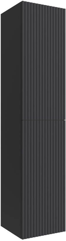 Muebles Raya kolomkast ribbelfront 160cm antraciet mat