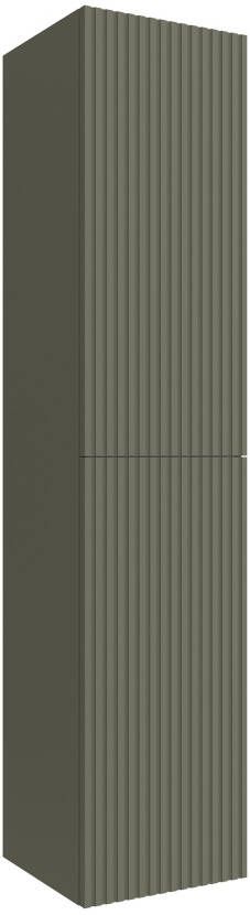 Muebles Raya kolomkast ribbelfront 160cm legergroen