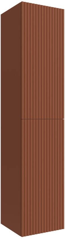 Muebles Raya kolomkast ribbelfront 160cm terracotta